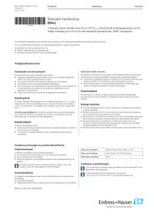 Endress+Hauser RN42 Beknopte Handleiding