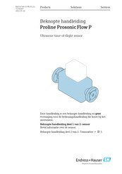 Endress+Hauser Proline Prosonic Flow P Beknopte Handleiding