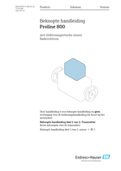 Endress+Hauser Proline 800 Radiotelefoon Beknopte Handleiding