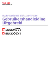 Toshiba e-STUDIO 477S Gebruikershandleiding