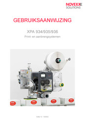 Novexx Solutions XPA 935 Gebruiksaanwijzing