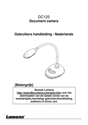 Lumens DC125 Gebruikershandleiding