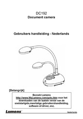 Lumens DC192 Gebruikershandleiding