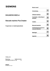 Siemens SINUMERIK 802D sl Bedieningshandboek