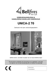 Bellfires UNICA-2 70 Gebruiksaanwijzing & Handleiding Onderhoud