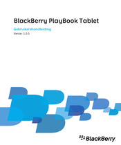 Blackberry PlayBook Gebruikershandleiding