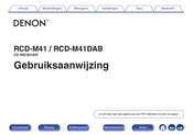 Denon RCD-M41 Gebruiksaanwijzing