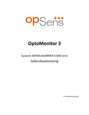 Opsens OptoMonitor 3 F2300 Series Gebruiksaanwijzing