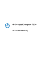 HP Scanjet Enterprise 7500 Gebruikershandleiding