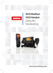 Simrad HS35 Handset Gebruikshandleiding