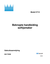 Taylor C712 Beknopte Handleiding