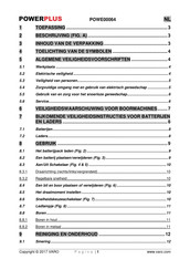 Powerplus POWE00064 Gebruiksaanwijzing