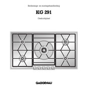 Gaggenau KG 291 Bedienings- En Montagehandleiding