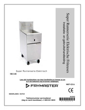 Frymaster SR114E Installatie En Gebruikshandleiding