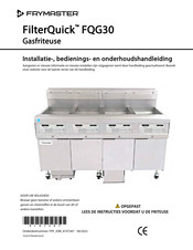 Frymaster FilterQuick FQG30 Installatie-, Bedienings- En Onderhoudshandleiding