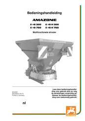 Amazone E+S 750 Bedieningshandleiding