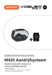 BAFANG M420 Gebruikershandleiding