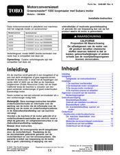 Toro 139-5636 Gebruikershandleiding En Installatie-Instructies