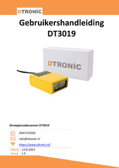 Dtronic DT3019 Gebruikershandleiding