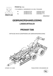 PRONAR T286 Gebruikershandleiding