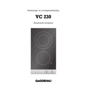 Gaggenau VC 230 Bedienings- En Montagehandleiding