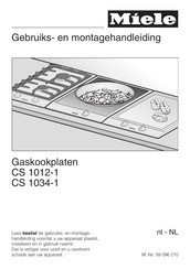 Miele CS 1012-1 Gebruiks- En Montagehandleiding