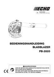 Echo PB-2620 Bedieningshandleiding