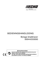 Echo 99944200890 Bedieningshandleiding