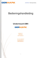 Genmark Undermount UM4 Bedieningshandleiding