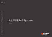 Kemppi A3 MIG Rail System 2500 Gebruiksaanwijzing