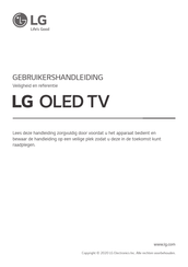 LG OLED65CX Series Gebruikershandleiding