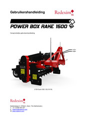 Redexim POWER BOX RAKE 1500 Gebruikershandleiding