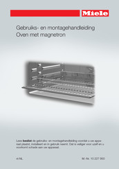 Miele H6200BM Gebruiks- En Montagehandleiding