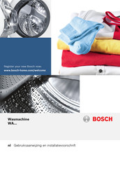 Bosch WAQ283B2NL Gebruiksaanwijzing En Installatievoorschrift