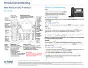 Mitel MiVoice 6930 Korte Handleiding