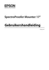 Epson SpectroProofer Mounter 17 Gebruikershandleiding