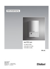 Vaillant ecoTEC pro VCW 286/5-3 E-BE Gebruiksaanwijzing