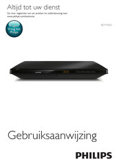 Philips BDP3400 Gebruiksaanwijzing