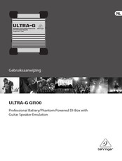 Behringer ULTRA-G GI100 Gebruiksaanwijzing