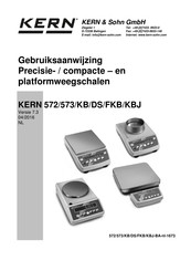 KERN and SOHN 573-46NM Gebruiksaanwijzing