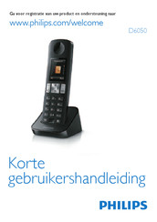 Philips D6050 Gebruikershandleiding