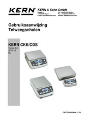 KERN and SOHN CDS 30K0.1 Gebruiksaanwijzing