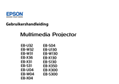 Epson EB-U32 Gebruikershandleiding