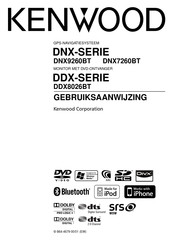 Kenwood DDX Series Gebruiksaanwijzing