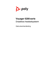 Poly Voyager 5200 Series Gebruikershandleiding