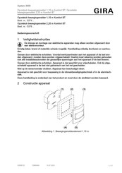 Gira 5374 Series Bedieningsvoorschrift