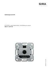 Gira RTR 230 V Bedieningsvoorschrift