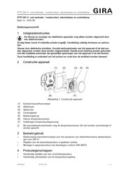 Gira RTR 230 V Bedieningsvoorschrift