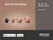 oticon Own ITE FS Gebruiksaanwijzing