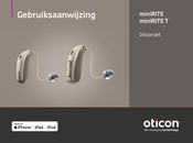 oticon miniRITE T Gebruiksaanwijzing